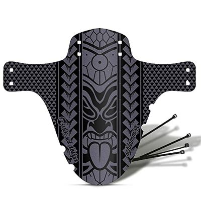 Riesel Design ® Mudguard Boues : PE - avec Serre-câble pour Le Garde-Boue VTT/Garde-Boue de vélo élégant et Garde-Boue Moderne pour Toutes Les Tailles de vélo - Maori Bling