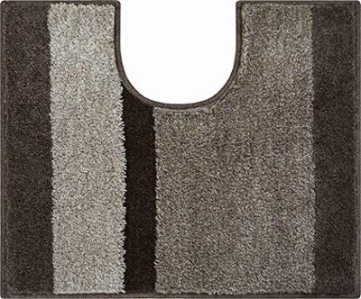 Grund Bath Mat, Ultra Soft and Absorbent, Anti Slip, 5 Years Warranty, ROOM, Wc Mat with Cut-Out 50x60 cm, Brown