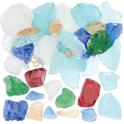 Baker Ross FC871 Piezas de Vidrio de Playa - Paquete de 500g, Actividad creativa para niños
