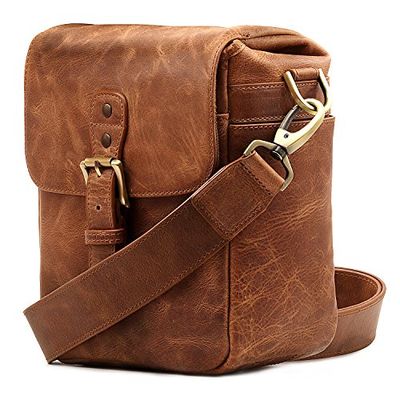 MegaGear MG1329 Para câmaras sem espelho, instantâneas e DSLR - bolsa tiracolo em couro genuíno