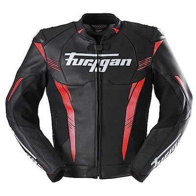 Furygan Mens Pro One Jacket, Black-red-white, 3XL UK
