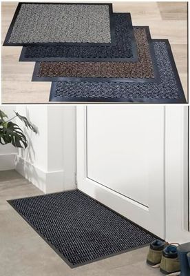Felpudo para Exterior e Interior - Felpudo de moqueta con Goma Antideslizante e Impermeable - Felpudo para Puerta de casa o Negocio - Alfombra Quita Barro