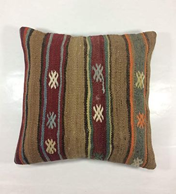 Kelim Cuscino 40x40 cm fatto a mano turco prodotto federe kilim dekorativo orientale etnici cuscino 1085