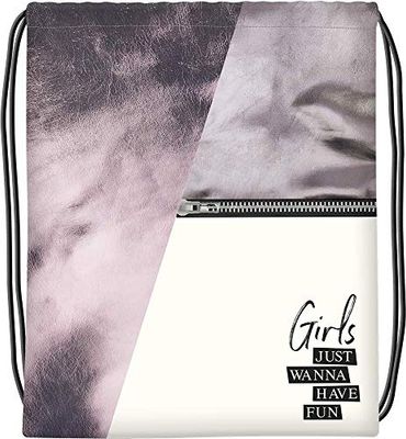 Grafik-Werkstatt Sac de gym | Sac à dos avec accents métalliques | Sac de gym de qualité supérieure | Girls just wanna have fun