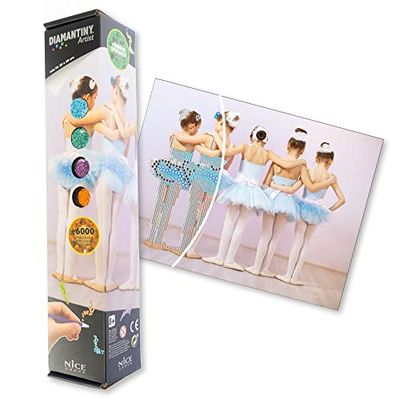 DIAMANTINY Artist - Medium 30x40 - Attività Crystal Art, Diamond Painting Kit, Ballerine