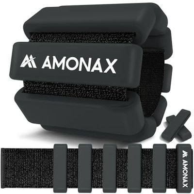 Amonax Verstelbare Enkel- En Polsgewichten, Fitness-Beengewichten Voor Dames En Heren, 0,5 KG/1 KG Paar Voor Krachttraining, Pilatesgewichten, Hardlopen, Zwemgewichten Voor Yoga