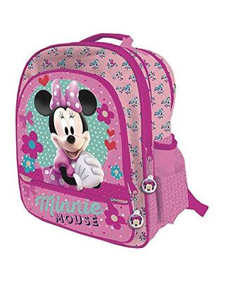 Astro Europa Sac à Dos 4 Fermetures éclair A/Chariot 41 x 34 x 18,5 cm Minnie, Couleur Rose (8422535925269)