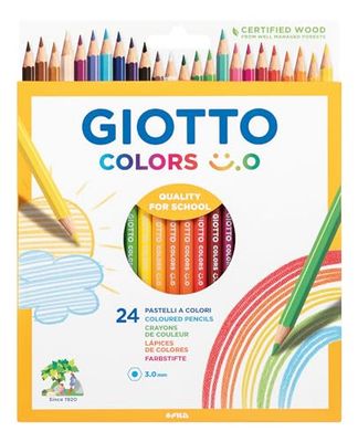 Giotto Crayons colorés Colors Smile - 24 pièces