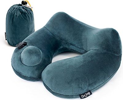 AirComfy Daydreamer Neck Pillow – Almohada de Viaje Suave e Inflable para Dormir en avión, Coche, Tren y autobús