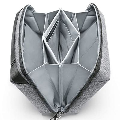 Inateck Electronics Accessories Travel Bag Tech Organizer Splashproof, Portable Cable Organiser Bag, Travel Electronics Accessories Storage Bag for Gadgets/Cables/Charger/Adapter/Power Bank etc.
