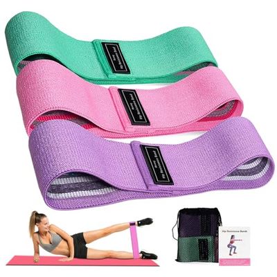 Fascia elastica per sollevamento pesi, fascia elastica per fitness, 3 livelli di forza, elastica sportiva per yoga, pilate/fitness, squat/ponti glutei