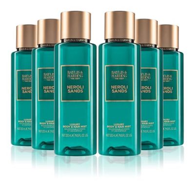 Baylis & Harding The Edit Neroli Sands Body & Hair Mist, 250 ml (Pack of 6) - Vegan Friendly