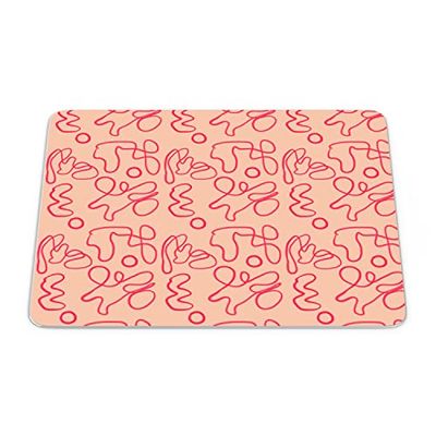 Bonamaison, Tapis de Souris Rectangle Imprimé Numériquement, Fond Antidérapant, pour Bureau et Maison, Taille: 22x18cm