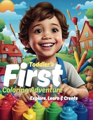 Toddler's First Coloring Adventure Book Ages 1-3: Explore, Learn & Create: 100 Simple and Fun Images for Toddlers and Kids Ages 1, 2 & 3 - Animals, Shapes, Nature, and More!