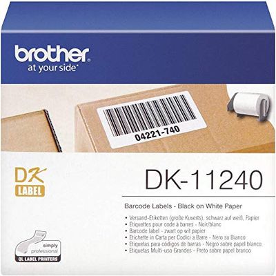 Brother DK-11240 Voorgesneden etiketten 600 etiketten 102 x 51 mm Zwart en wit