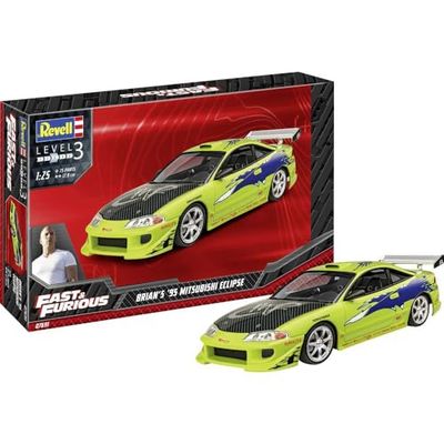 Revell 07691 Brian's 1995 Mitsubishi Eclipse Fast & Furious Maquette, Incolore