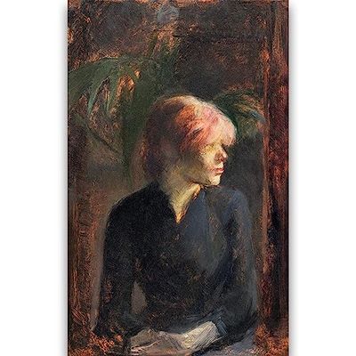 Carmen Gaudin di Henri de Toulouse-Lautrec (1885) - Stampa su tela giclée (M)