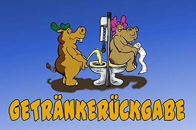Schatzmix W0477 metalen bord spreuk drankteruggave metalen bord wanddecoratie 20x30 tin sign kloordnung toilet hippo metalen bord wanddecoratie 20x30 tin sign