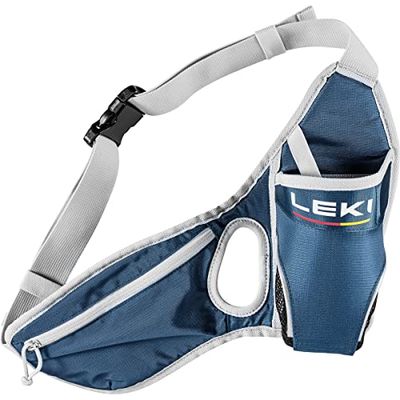LEKI Cintura da drinkbelt, Cinghia per idratazione Unisex, Dark Denim-Poppy Red-Dawn Blue, Taglia Unica