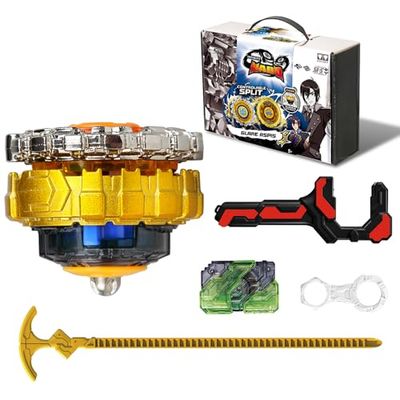 INFINITY NADO Peonza para niños Juguete metálico niños, Peonza Battle Tops Lanzador Juguete niños, Peonza Nado niños a Partir de 5 años, Serie Split - Flaming Wind Dragon Tiger