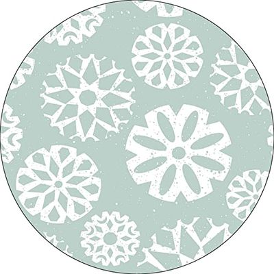 Bonateks, Ronde digitaal bedrukte muismat, antislip onderkant, voor kantoor en thuis, diameter: 22 cm