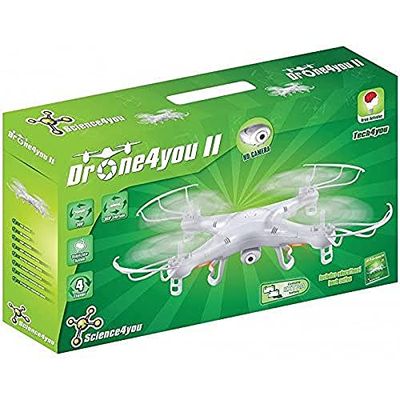 Science4you-Science4you-Drone4you - Drone4you-Drone4you 14 anni con telecomando con Cámera e sistema di stabilizzazione Robotica per bambini, 80000474