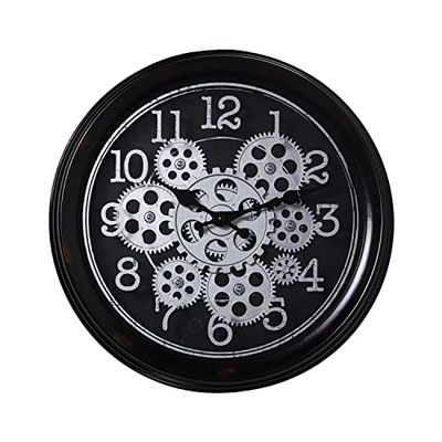 RELOJ DE PARED ø36CM C/MOVIMIENTO ACRÍLICO °36X7CM, PILAS:3XAA NO INCLUI