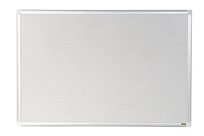 Bi-Office Pannello Combonet Maya, Bacheca Con Foglio Di Acciaio A Quadretti Per Usare Puntine e Calamite, 120 x 90 cm
