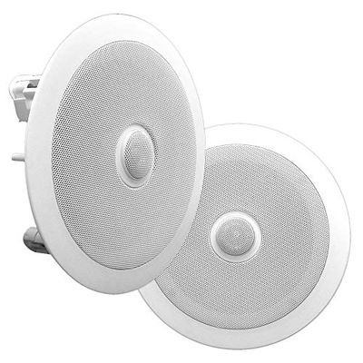 Pyle PDIC60 altavoz 125 W Blanco - Altavoces (2.0 canales, Alámbrico, Terminal, 125 W, 65 - 22000 Hz, Blanco)