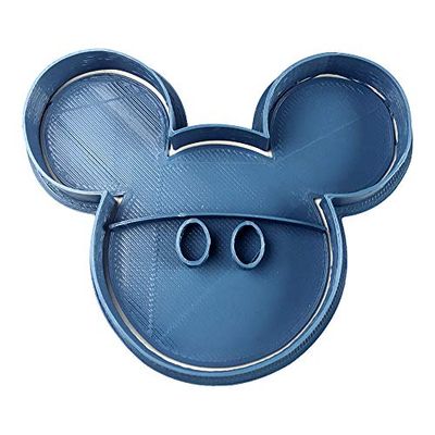 Cuticuter Mickey profiel uitsteekvorm, blauw, 8 x 7 x 1,5 cm