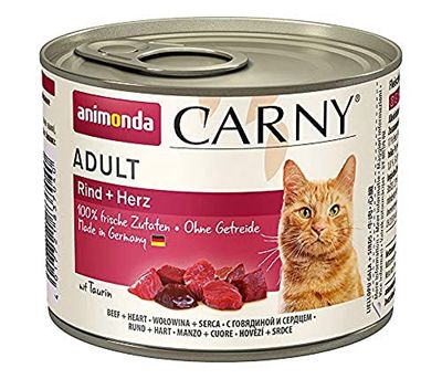Animonda Carny Adult - Boeuf avec Coeur - 6 x 200 g
