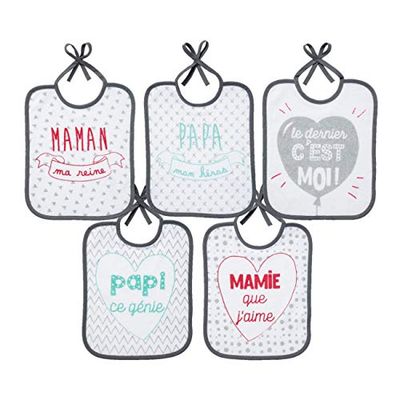 babyCalin set med 5 haklappar
