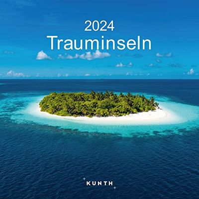 Dream Islas - Calendario 2024 de KUNTH, con encantador calendario de pared, desplegado de 30 x 60 cm, con fotografías coloridas y calendario mensual para notas