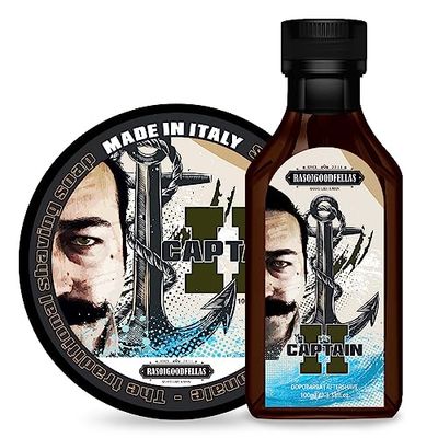 Set Sapone da barba Il Capitano 2 100ml + dopobarba Il Capitano 2 100ml