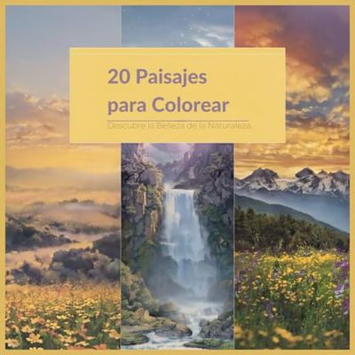 20 Paisajes para Colorear: Un Viaje a Través de la Naturaleza: Explora la belleza de la tierra, el agua y el cielo mientras das vida a estos paisajes