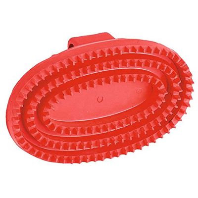 Kerbl Oval Élastique en caoutchouc dur Rouge