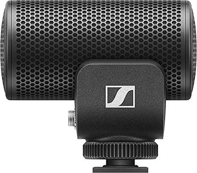 Sennheiser MKE 200 directionele cameramicrofoon | Ingebouwde windbescherming en schokabsorptie | Voor vloggers en makers | Inclusief 3,5 mm TRS & TRSS opgerolde kabels | Zwart (508897)
