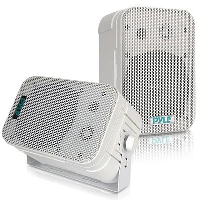 Pyle PDWR40W 200W - Altavoz de Color Blanco (2.0 Canales, con Cable, Terminal, 200 W, 40-22000 Hz, Blanco)