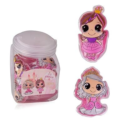 Accentra Mini-Duschgel "Little Princess" 2 Prinzessinnen sortiert 24 Stück Duschgel a 50ml im Bonbonglas, ideal als Tombola Preis, Gastgeschenke zum Kindergeburtstag oder Hochzeit, Großpackung