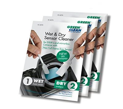 GREEN CLEAN Wet and Dry Sensor Cleaning System voor Non Full Frame Size sensoren groen