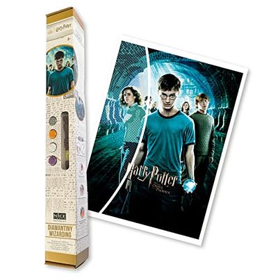 DIAMANTINY Harry Potter - Wizarding Art Big La Orden del Fenix - Kit crea el mosaico, Actividad de arte de cristal, Diamond Painting, 1 Canvas 50 x 70 cm
