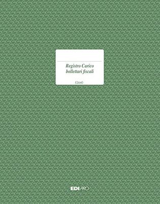 Edipro E2640 - Registro de cargas prenumeradas fiscales, 14 páginas numeradas F.To 17 x 12