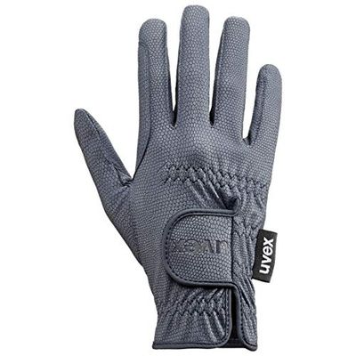 uvex Sportstyle - Gants d’équitation Élastiques pour Hommes et Femmes - Excellente Adhérence et Durable - Compatible avec un Écran Tactile - Blue - 6,5
