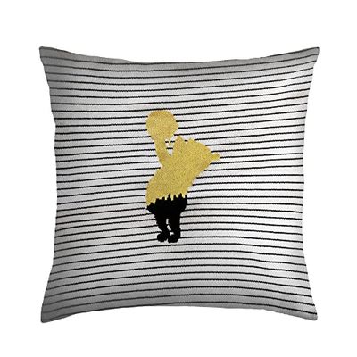 Disney Winnie The Poh Pooh Loves Hunny - Cojín de Punto Jacquard con Relleno