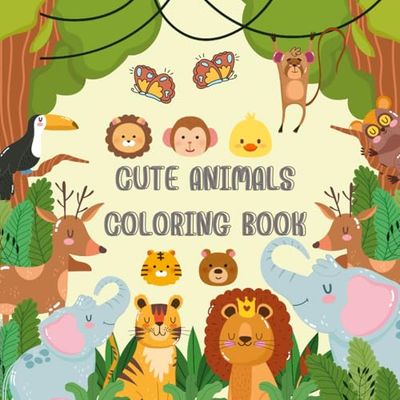 Adorable Animals Coloring Adventure: A Delightful and Relaxing Coloring Journey Filled with the Cutest and Most Lovable Animals, Designed to Bring ... and Hours of Fun for Kids and Adults Alike