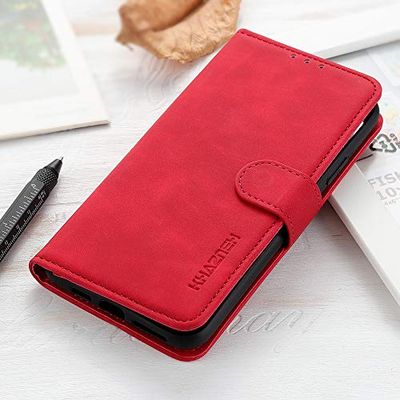 BellaCase Funda para OPPO A72 Prácticas Ranuras para Tarjetas y Función de Soporte Case OPPO A72(Rojo)