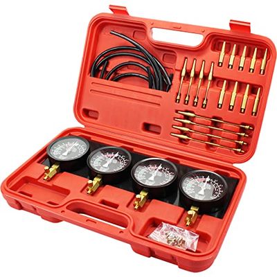 Mophorn Carburateur Synchronizer met 4 manometers Synchro Carburateur Synchronizer Carburateur Auto Moto 4 Carburateur