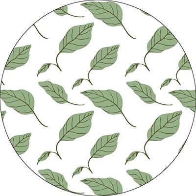 Bonateks, Ronde digitaal bedrukte muismat, antislip onderkant, voor kantoor en thuis, diameter: 22 cm