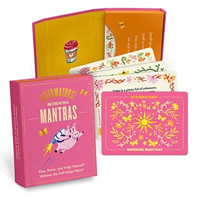 Knock Knock 10008 Affirmators! Mantras Mañana - Tarjetas de afirmación del día, cartas diarias y afirmaciones positivas (baraja de 30 tarjetas)