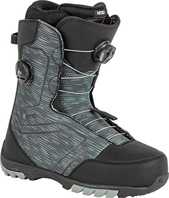 ATOMIC męskie deski snowboardowe Nitro Sentinel BOA '23 All Mountain Freestyle system szybkiego sznurowania tanie łódź snowboardowa, czarne, MP 25,5 // EU 39 1/3 // US 7,5
